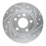 63173037R - : DFC Brake Rotor - Drilled and Slotted - Silver for DYNAMIC FRICTION Image