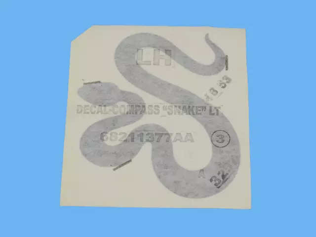 68211377AA - Exterior Ornamentation: Front Door Decal, Left for Mopar Image