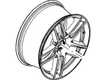 CR3Z1007D - Suspension: Wheel, Alloy for Ford: Mustang Image