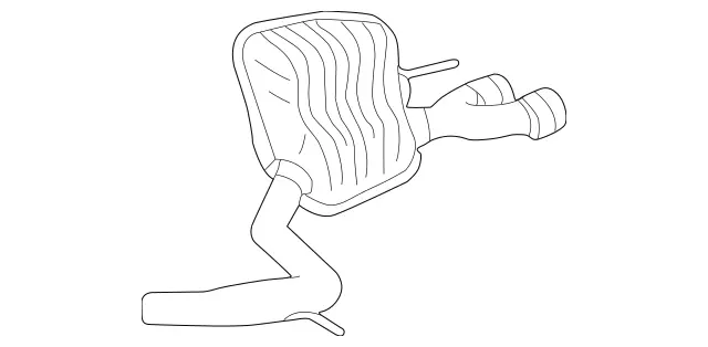 2304900621 - : Exhaust Pipe for Mercedes-Benz: SL55 AMG Image