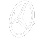 2158880086 - : Grille Emblem for Mercedes-Benz Image