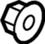 804972V70A - : Upper Hinge Nut for Infiniti Image