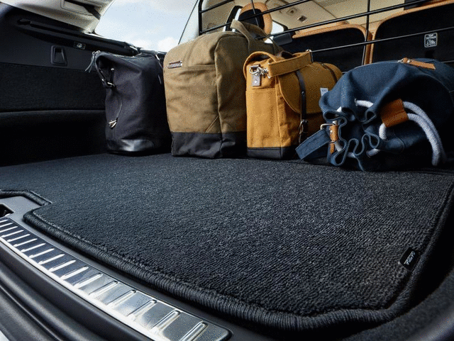32347053 - Interior: 2021-2025 Volvo XC90 Rear Cargo Reversible Protective Trunk Mat Charcoal for Volvo: XC90 Image