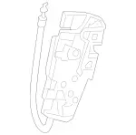 997203702 - Front Door: Door Lock for Mercedes-Benz: 180b, EQB 250+, EQB 300, EQB 350, GLA250, GLA35 AMG, GLA45 AMG, GLB250, GLB35 AMG Image