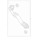 1675001101 - Radiator: Transm. Oil Cooler Line for Mercedes-Benz: GLE63 AMG S, GLS63 AMG, Maybach GLS600 Image