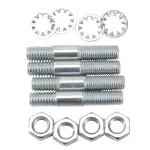 8024 - : Carburetor Stud Kit - (5/16"-18 x 1-3/4") in Zinc Finish for Edelbrock Image