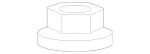 9905750 - : Top Nut for Mercedes-Benz Image