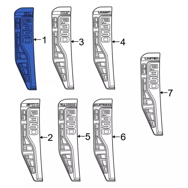 PC3Z16720BZ - Body: Nameplate for Ford Image