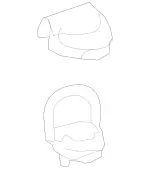 20486021147E94 - Body: Tie Down for Mercedes-Benz Image