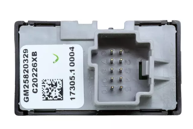 25820329 - : Seat Heater Switch in Ebony with Guide Ribs for Buick: Enclave | Chevrolet: Traverse Image