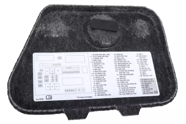 84291837 - : Fuse Box Cover for Cadillac: ATS Image