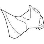 DT1Z17F774AH - Body: Bumper Side for Ford: Transit Connect Image