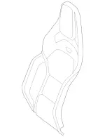 29091017027P93 - Body: Seat Back Cover for Mercedes-Benz Image