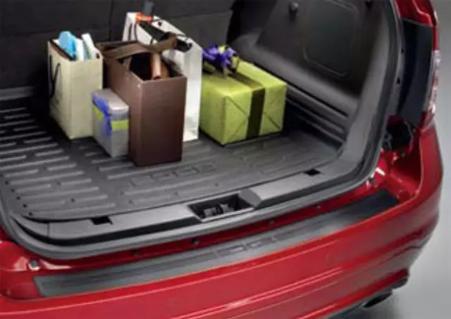 2011 thru 2015 Explorer OEM Genuine Ford Parts Black Rear Bumper Protector - Ford (BB5Z-17B807-A)