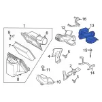 LC3Z9B659D - : Air Inlet Duct for Ford: F-250 Super Duty, F-350 Super Duty Image