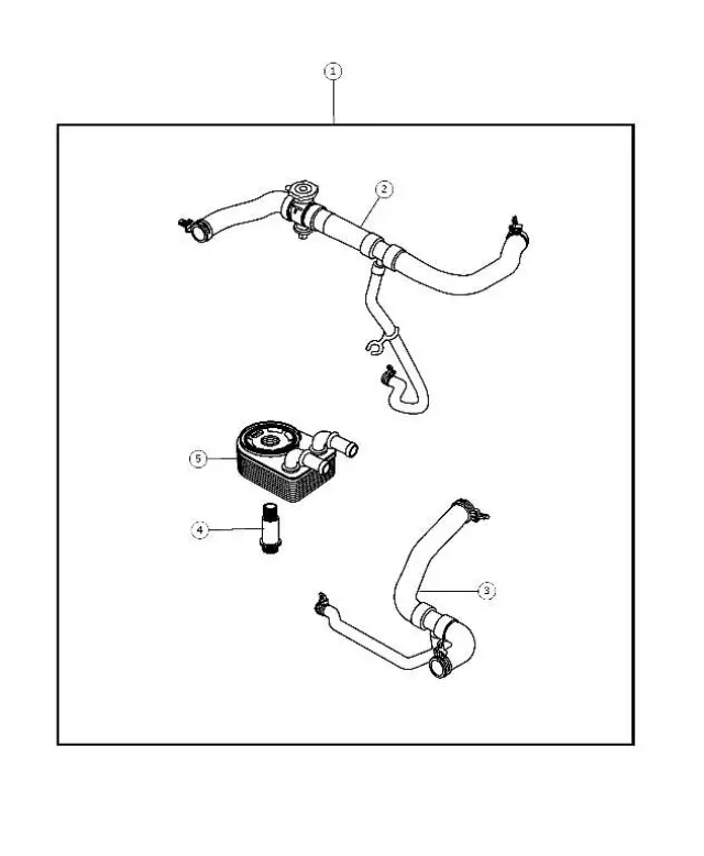 07-13 Jeep Compass Patriot TOW TRAILER ENGINE OIL COOLER KIT OEM NEW MOPAR - Mopar (82210701)