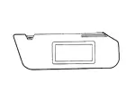 F8UZ1504105AAA - Body: Sun-Visor for Ford Image