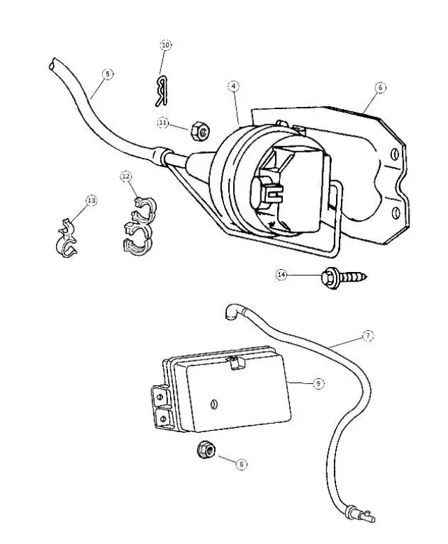 53007958 - : Speed Control Servo Bracket for Mopar Image