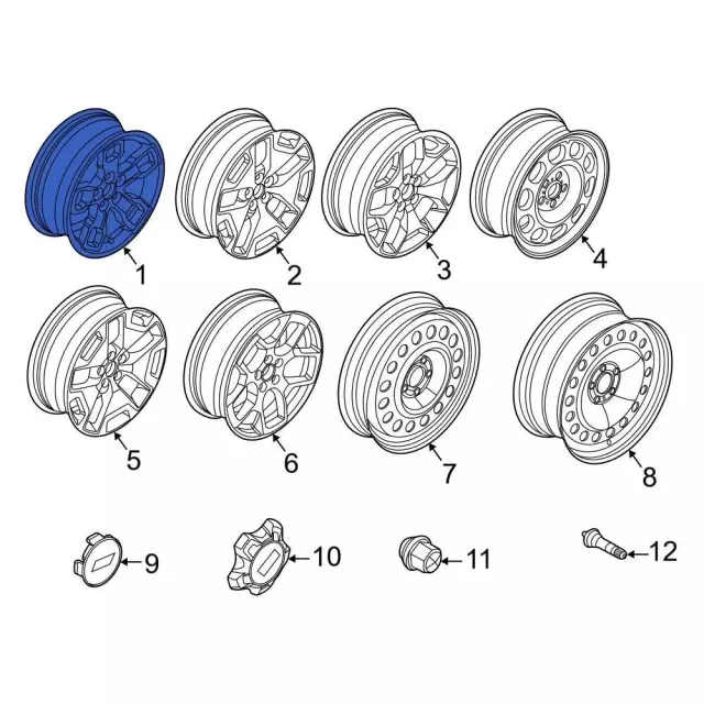 M1PZ1007H - : Wheel, Alloy for Ford: Bronco Sport Image