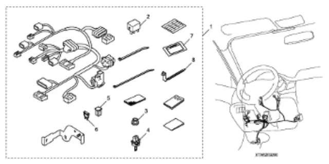 8E92TX6200 - : Remote Engine Start Attachment for Acura: ILX Image