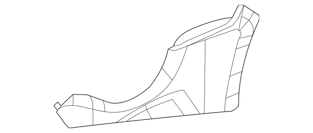 25168036079E40 - Body: Console Panel for Mercedes-Benz Image