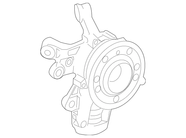 1673572100 - Rear Axle: Wheel Carrier for Mercedes-Benz: GLE350, GLE450, GLE580, GLS450, GLS580, Maybach GLS600 Image image