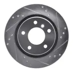 63131047R - : DFC Brake Rotor - Drilled and Slotted - Silver for DYNAMIC FRICTION Image