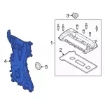 2S7Z6019D - Engine: Timing Cover for Ford: Transit Connect Image