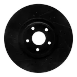63354281R - : DFC Brake Rotor - Drilled and Slotted - Black for DYNAMIC FRICTION Image