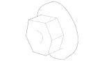 19900550 - Electrical System: Nut for Mercedes-Benz Image
