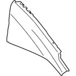 BK3Z6128028D - Body: Upper Extension for Ford: E-Transit, Transit-150, Transit-250, Transit-350, Transit-350 HD Image