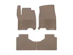 W568TNW569TN - : Tan All Weather Floor Mats, Front &amp; 2nd Row for WeatherTech Image