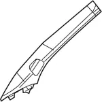 AE9Z7403599AC - Body: Body A-Pillar Trim Panel for Lincoln: MKT Image