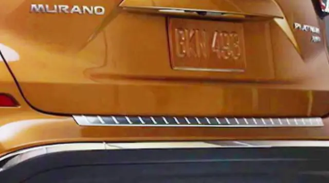 999B1C3410 - Body: Clear Rear Bumper Protector for Nissan: Murano Image