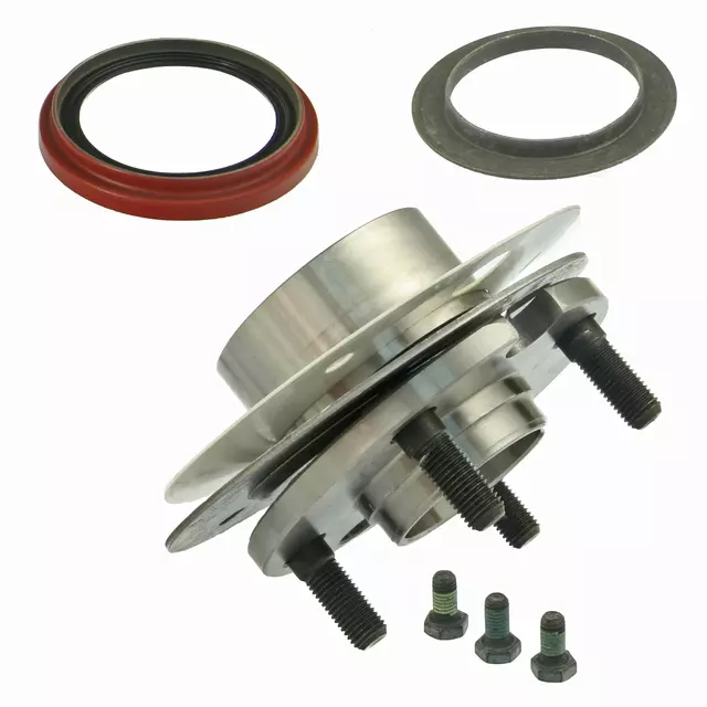 518501 - Driveline and Axles: Front Wheel Hub Spindle Kit for Chrysler: E Class, Executive Limousine, Executive Sedan, Laser, LeBaron, New Yorker, TC Maserati, Town &amp; Country | Dodge: 600, Aries, Caravan, Charger, Daytona, Dynasty, Grand Caravan, Lancer, Mini Ram, Omni, Shadow, Spirit Image