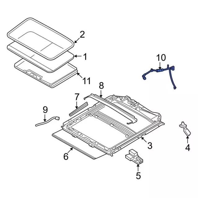 7E5Z54502C53A - Body: Drain Hose for Ford: Fusion | Lincoln: MKZ, Zephyr | Mercury: Milan Image