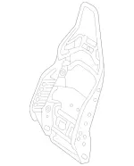 19091018099116 - Body: Seat Back Frame for Mercedes-Benz Image