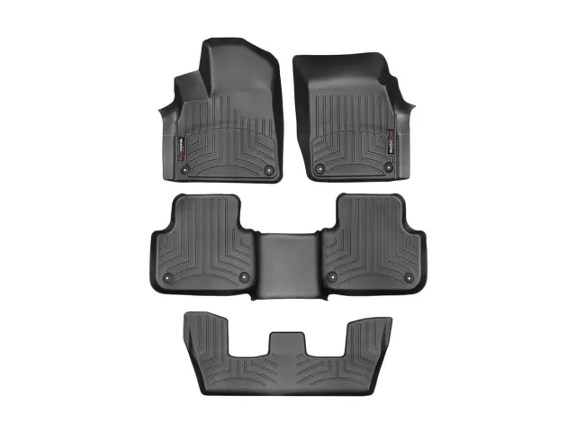 44887123 - Accessories: Front &amp; Rear &amp; Rear Black FloorLiner™ DigitalFit® for WeatherTech Image