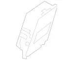 16668035027E94 - Body: Storage Compartment for Mercedes-Benz Image