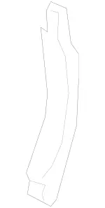 22291806007H52 - Body: Rear Cover for Mercedes-Benz Image