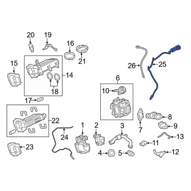 AC3Z12B591C - : Exhaust Gas Temperature (Egt) Sensor for Ford Image