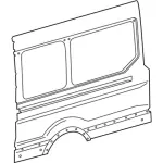 CK4Z61279D47H - Body: Rear Panel for Ford: Transit-150, Transit-250, Transit-350, Transit-350 HD Image
