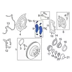 PC3Z2001B - : Front Pads for Ford: F-250 Super Duty, F-350 Super Duty Image