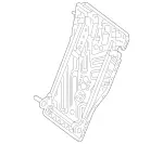 2139200132 - Rear Seat Bench: Backrest Frame for Mercedes-Benz Image