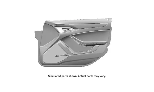 22846418 - : Light Titanium Front Passenger Side Door Trim for GM Image
