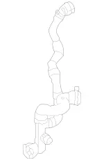 1775017201 - Radiator: Coolant Line for Mercedes-Benz: A35 AMG, CLA35 AMG, GLA35 AMG, GLB35 AMG Image