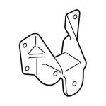 BK3Z5775Q - : 2015-2023 Ford - Front Bracket for Ford: Transit-150, Transit-250, Transit-350, Transit-350 HD Image