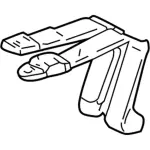 3L5Z10611B60AAA - Electrical: Center Seat Belt for Ford: Ranger Image