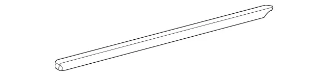 2037351665 - Rear Doors: Sealing Rail for Mercedes-Benz: C230, C240, C280, C32 AMG, C320, C350, C55 AMG Image image