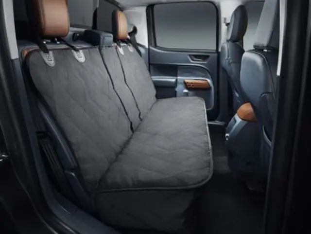 VNZ6Z1863812A - Interior: Pet Rear Seat Covers - Charcoal for Ford: Bronco, Bronco Sport, Escape, Maverick, Ranger | Lincoln: Corsair Image